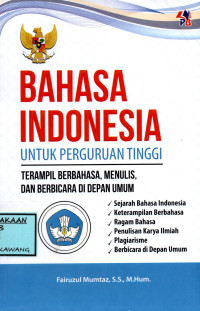 Image of BAHASA INDONESIA UNTUK PERGURUAN TINGGI