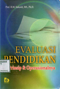 Image of EVALUASI PENDIDIKAN PRINSIP DAN OPERASIONALNYA