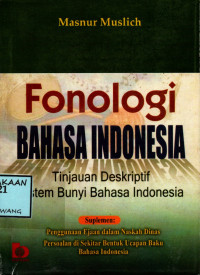 Image of FONOLOGI BAHASA INDONESIA