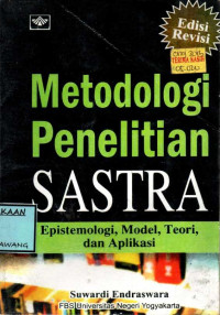 Image of METODOLOGI PENELITIAN SASTRA