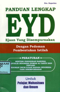 Image of PANDUAN LENGKAP EYD EJAAN YANG DISEMPURNAKAN