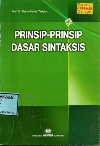 Image of PRINSIP-PRINSIP DASAR SINTAKSIS