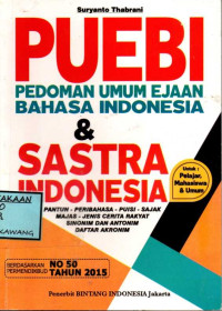 Image of PUEBI PEDOMAN UMUM EJAAN BAHASA INDONESIA DAN SASTRA INDONESIA